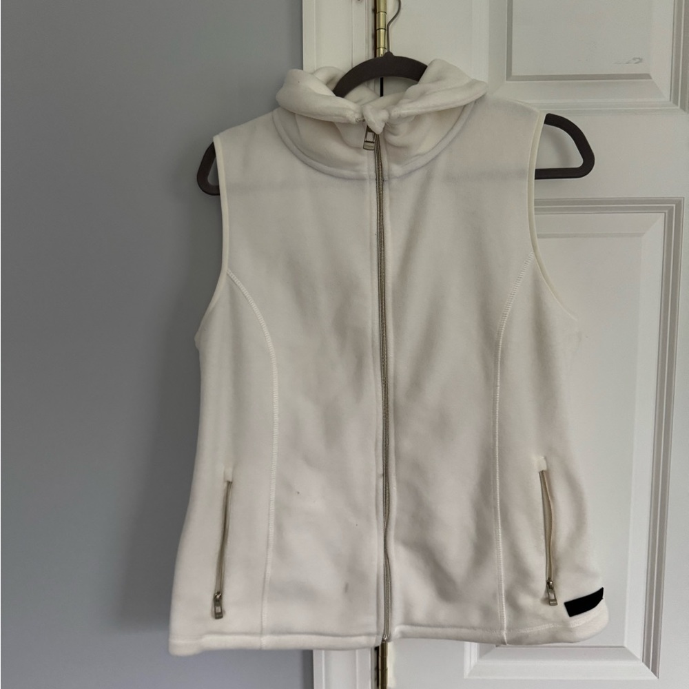 Calvin Klein Performance White Fleece Vest
